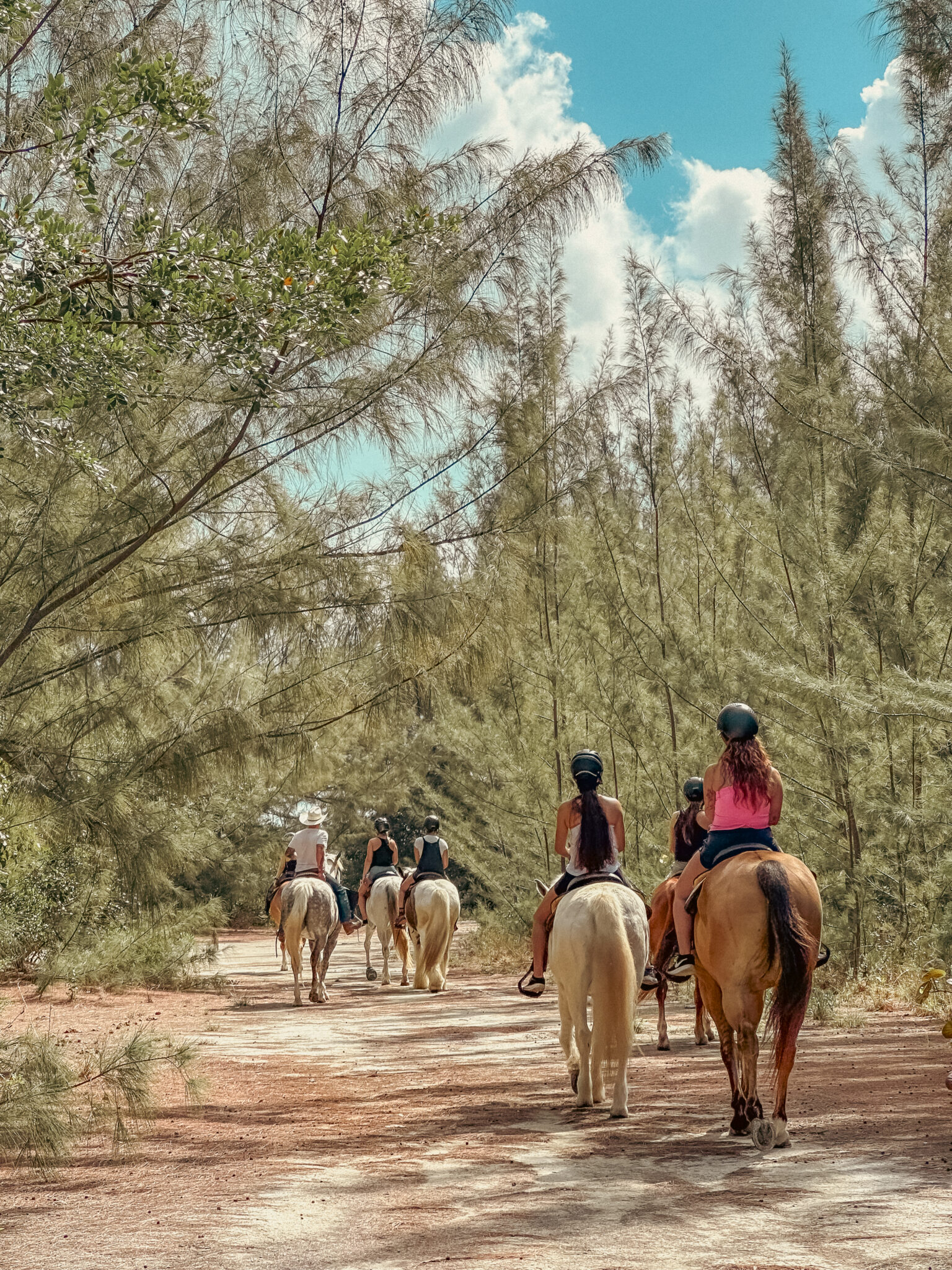 Trail ride to the beach through nature at Ranch Resort Bahamas